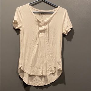 soft tee w front tie